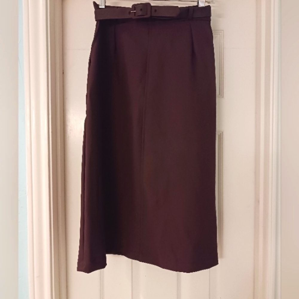 Vintage brown midi skirt